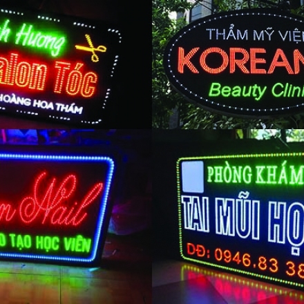 Chuyên làm biển đèn led bền đẹp giá tốt tại Hà Nội