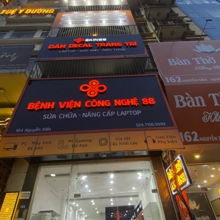 Làm biển quảng cáo Lap 88 phát sáng nổi bật tại 164 Nguyễn Xiển Hà Nội
