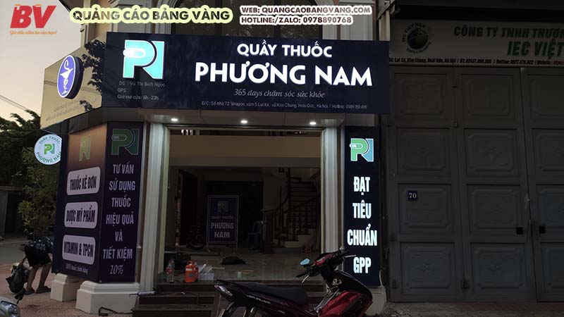 lam bien quang cao nha thuoc phuong nam 1l